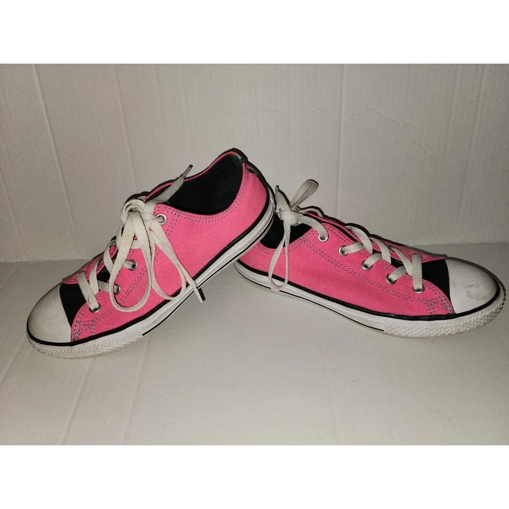 Converse Shoes Youth 4 Girls CT All Star Double Tongue Sneakers GS 654226F Pink